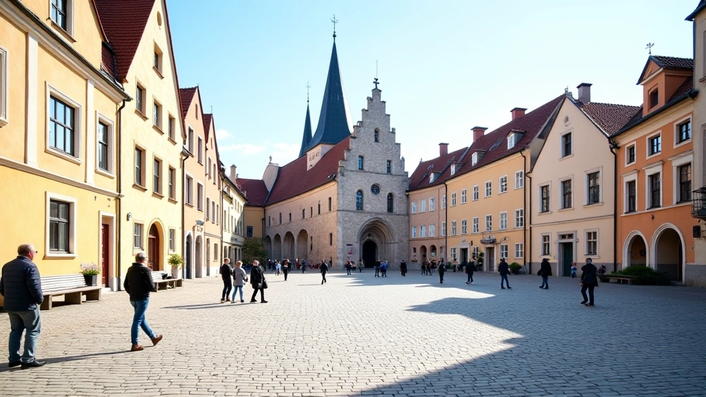 Raekoja plats Tallinna kesklinnas, ajaloolise rathaasi fassaad ja keskmine aken